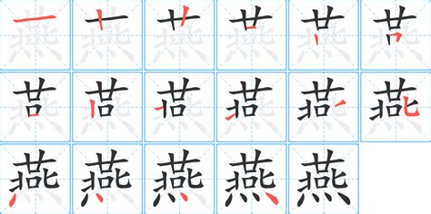 燕五行|康熙字典：燕的字义解释，拼音，笔画，五行属性，燕的起名寓意。